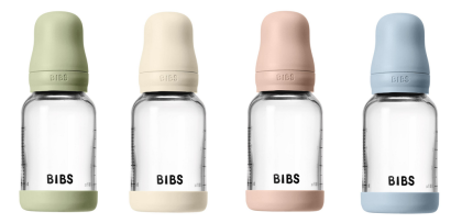 Antikoliková sklenená fľaša s kaučukovým cumlíkom 120 ml