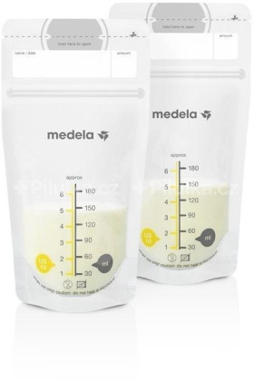 Vrecká na skladovanie mlieka, 180 ml Medela