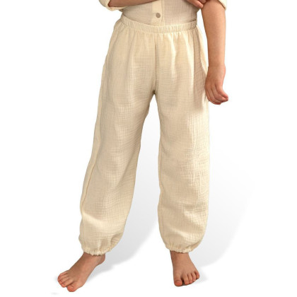 Detské mušelínové nohavice Luca Cream Esito