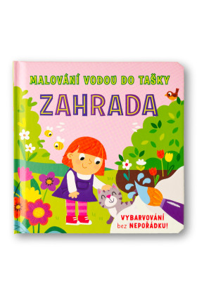 Maľovanie vodou do tašky Záhrada