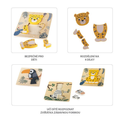 Drevené puzzle malé Zopa