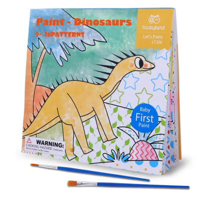 Maľovanie vodou Dinosaury 24 omaľovánok