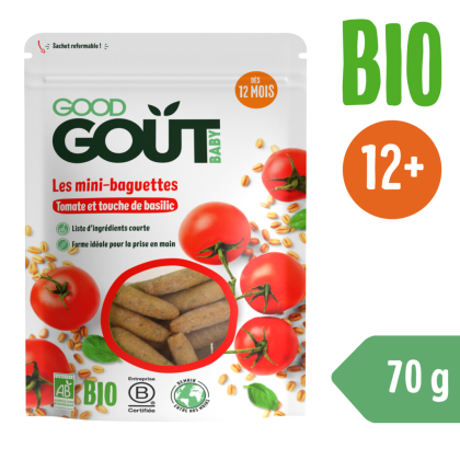 Good Gout BIO Mini bagetky s paradajkami 70 g