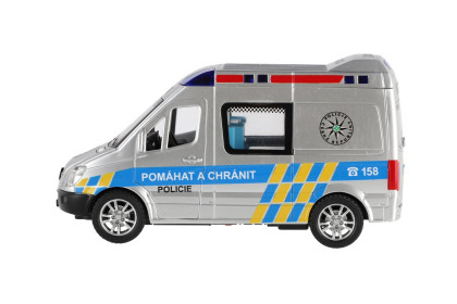 Auto polícia 15 cm so zvukom a svetlom na zotrvačník