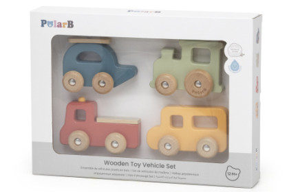 Drevený set dopravné prostriedky 4 ks