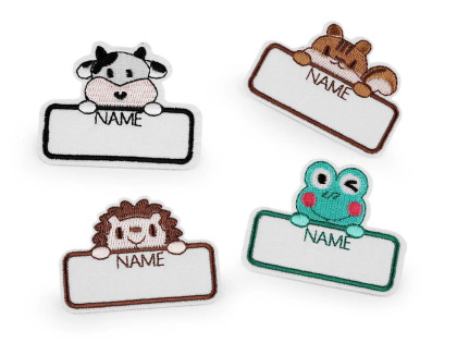 Menovka/štítok nalepovací textilný