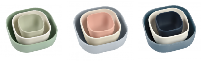 Misky silikónové 3 ks
