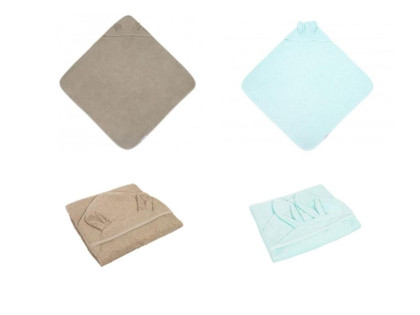 Mäkká osuška s kapucňou a ušami 100x100 cm Canpol babies