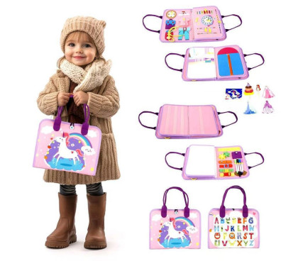 Senzorická busy kniha Jedonorožec 2 2Kids Toys