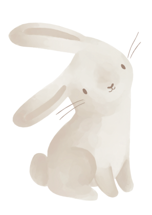 Samolepky na stenu Baby Bunny Little Dutch