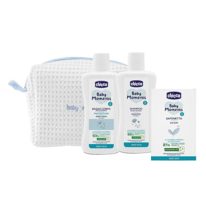 Kapsička kozmetická na zips - Set Baby Moments Chicco