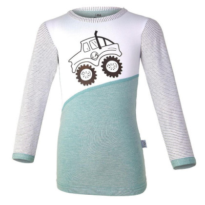 Tričko šmyk STAVITEL DR Outlast® Lišajník melír-auto - Veľ. 122