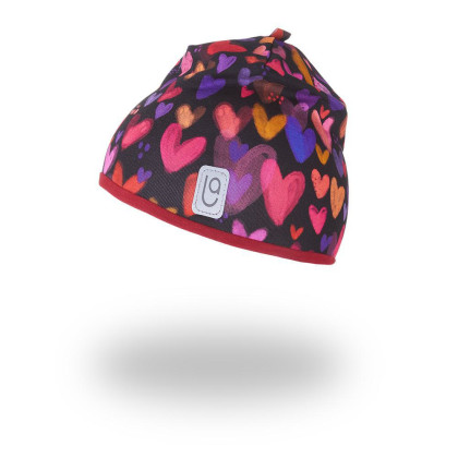 Čiapka podšitá Outlast® Srdce/scarlet