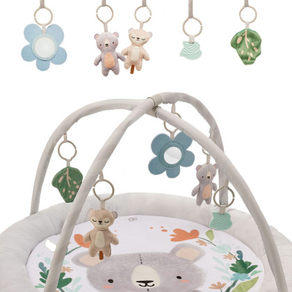 Deka hracia s hrazdičkou Cozyplay Light Grey Kinderkraft
