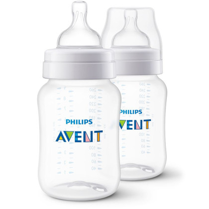 Fľaša Anti-colic Philips Avent 260 ml, 1 m+, 2 ks