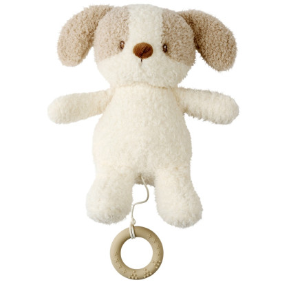 Hračka plyšová hudobná Teddy psík Nattou 24 cm, 0 m+