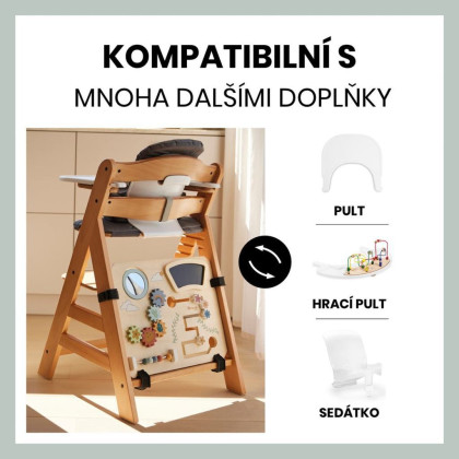Aktivity centrum Play board na drevené stoličky Alpha+/Beta+/Arketa Hauck