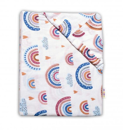 Bavlnená prestieradlo do postieľky 120 x 60 cm Baby Nellys