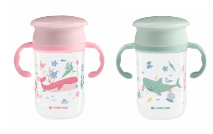 Hrnček trénovací 360° 300ml 12m+ Deep Sea KikkaBoo