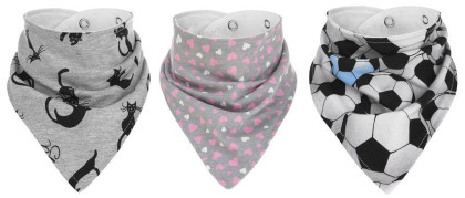 Dojčenská šatka na krk podbradník Akuku