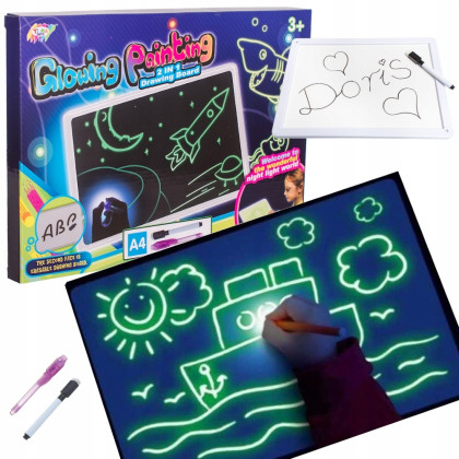 Kresliaca tabuľka svietiaca v tme