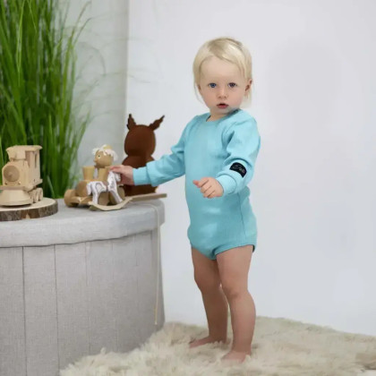 Rastúce body rebrované Turquoise - tyrkysová Esito