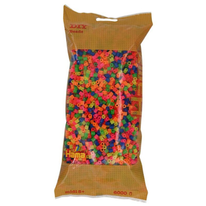 Korálky neónové mix 6.000 ks MIDI Hama
