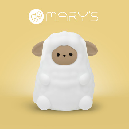 LED silikónová nočná lampička Rgb - ovečka Mary's