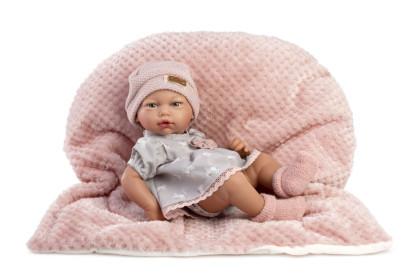 New Born dievčatko - realistická bábika bábätko s celovinylovým telom 853 - 38 cm Guca