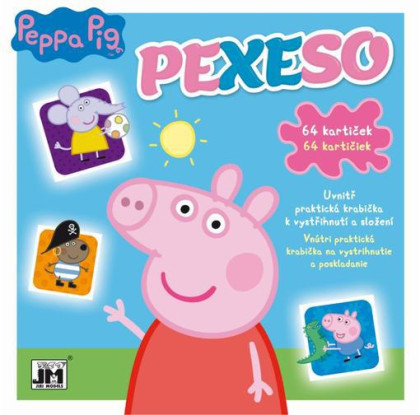 Pexeso v zošite - Prasiatko Peppa