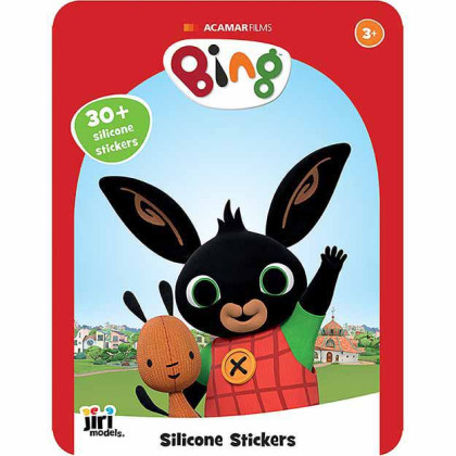 Hra so silikónovými samolepkami Bing