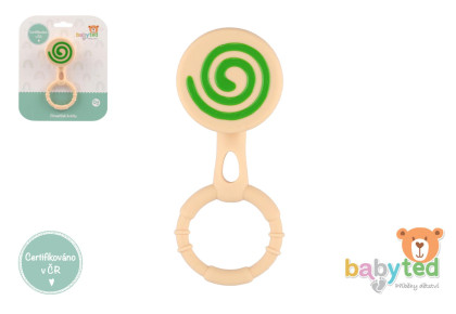 Hrkálka lízatko silikón 13 x 5 cm Babyted