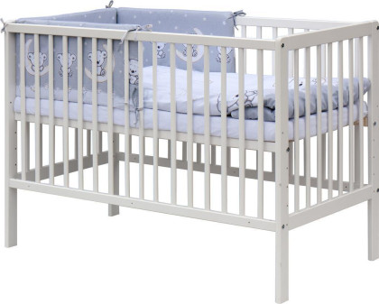 Postieľka 120 x 60 cm s kompletnou výbavou Toro - šedá ROZBALENÉ