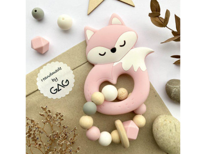 Hryzátko do rúčky silikónové Hryzátko lišiak