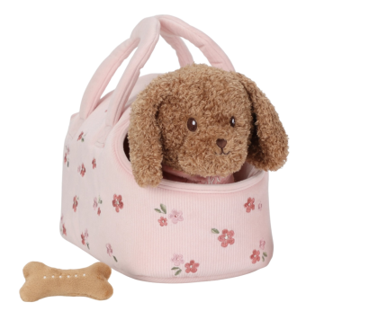 Psík plyšový Jackie v kabelke Little Dutch