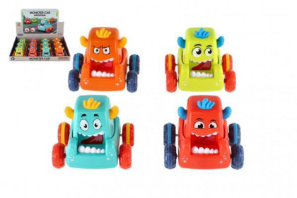 Auto monster plast 9 x 8 cm mačkacie a jazdiace