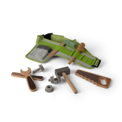 Playful Wood drevený opasok s náradím 11 ks