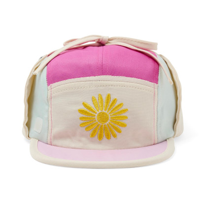 Šiltovka Fun Fleur s UV ochranou a ochranou krku Flower Fuchsia KiETLA