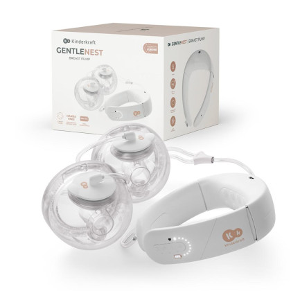 Odsávačka materského mlieka s funkciou ohrevu krku Double Hands-free Gentleneste Kinderkraft