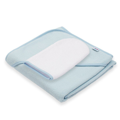 Detská froté osuška s kapucňou New Baby Basic 80 x 80 cm