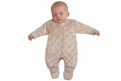 Zimná kombinéza minky Béžová Baby Service