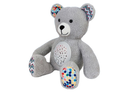 Zaspávačik s projekciou medveď 24 cm