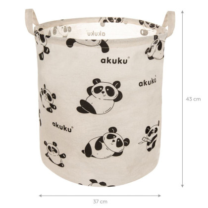 Skladací kôš na hračky - Panda Akuku