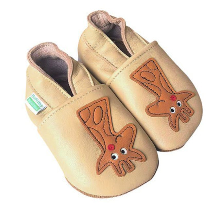 Kožené capáčky Barefoot Veľ. XXL (2-3 roky) Hopi Hop