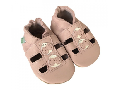 Kožené capáčky Barefoot Veľ. L (12-18 mes.) Hopi Hop