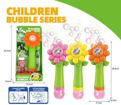 Bublifuk slnečnice so svetelnými efektmi 100 ml