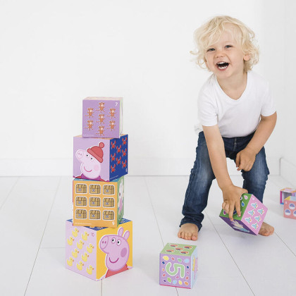Skladacie kocky Peppa Pig Totum
