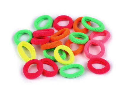 Mini gumičky do vlasov farebné