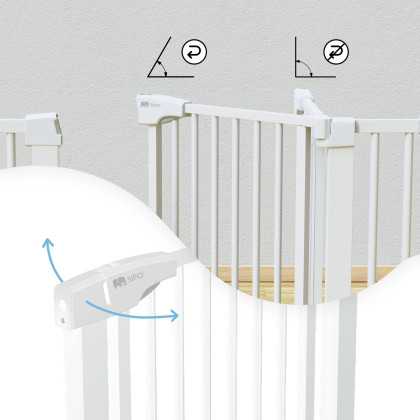 Zábrana set 75 - 103 cm (základňa + 2 x nadstavec 7 / 14 cm) Sipo