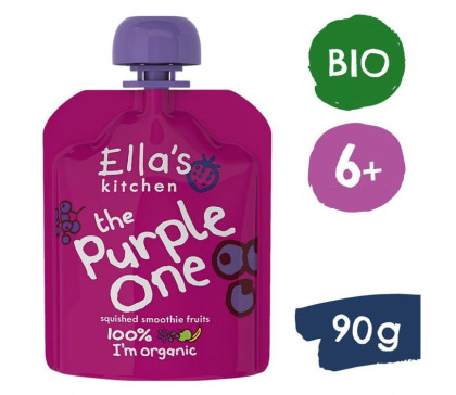 Ella's Kitchen BIO PURPLE ONE ovocné pyré s čiernymi ríbezľami (90 g)